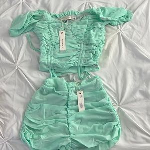 2 piece cropped outfit